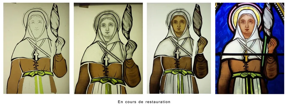 Notre-Dame de Lorette — Alan — collage ou vue du travail