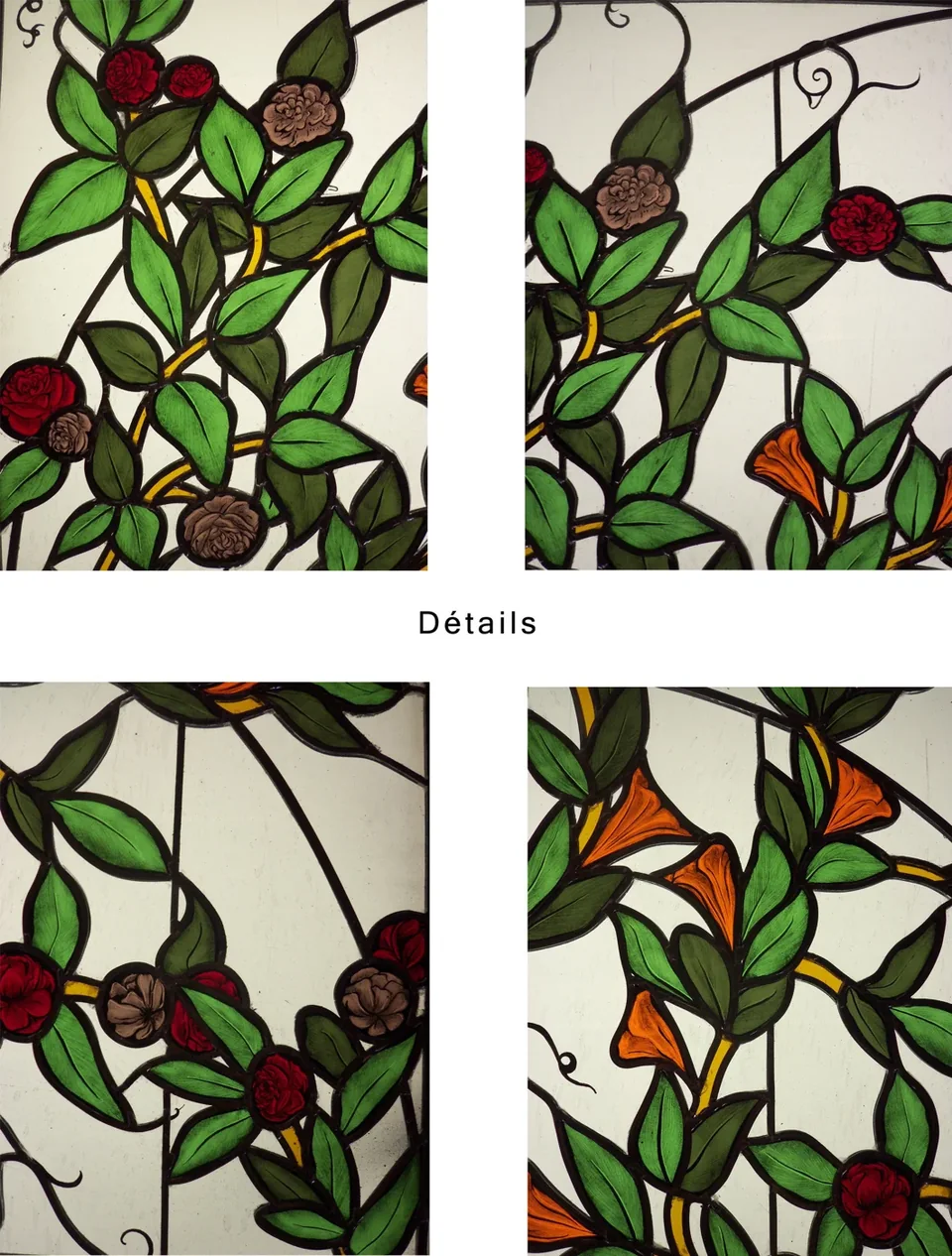 Porte pour un particulier — collage ou vue du travail