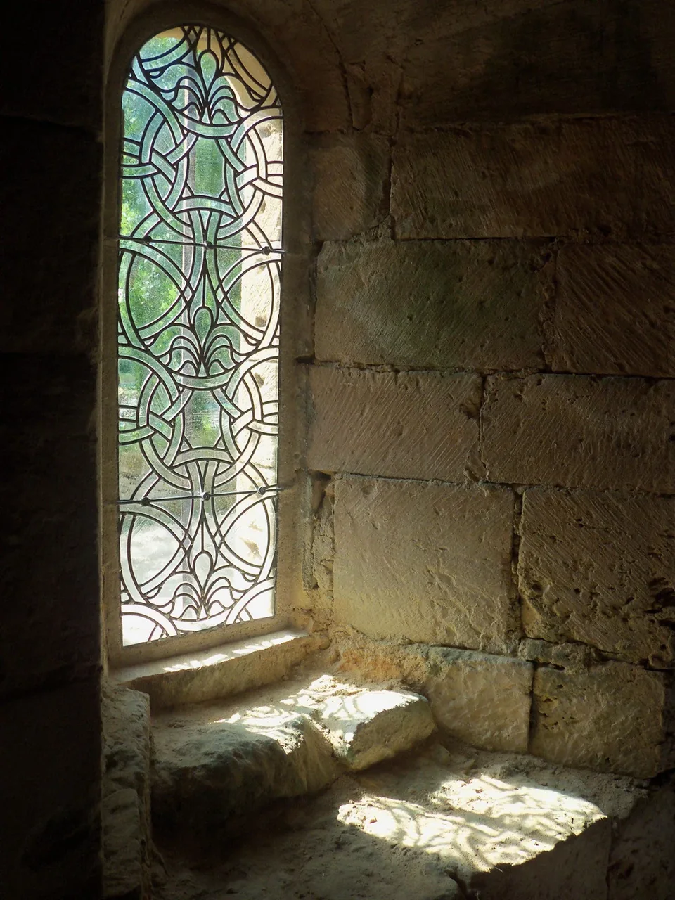 Abbaye de Bonnefont — juin 2014 — collage ou vue du travail